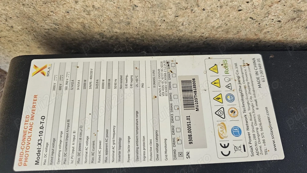 Inverter 10KW trifazat