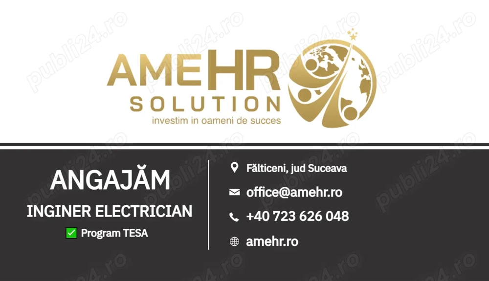 Angajăm Inginer electrician