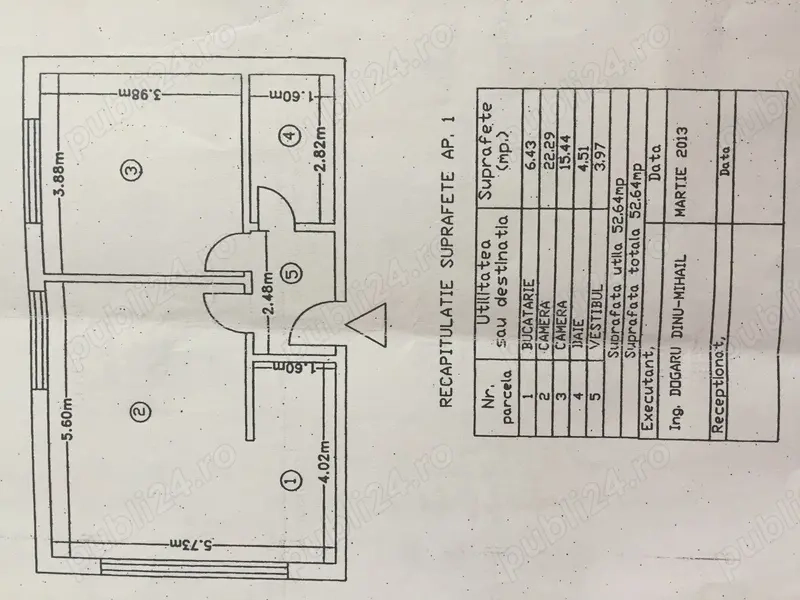 Apartament 2 camere Soseaua Magurele, Teius
