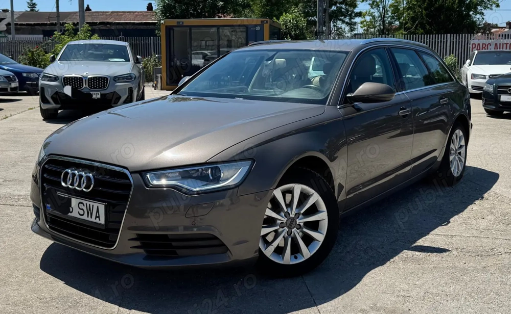 Audi A6 2.0 TDI - 177 C.P   Euro 5   Automata  Piele   Navy  Posib Finantare cu Buletinul, Avans 0