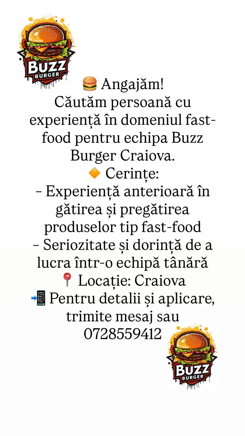 Angajez personal fast-foos