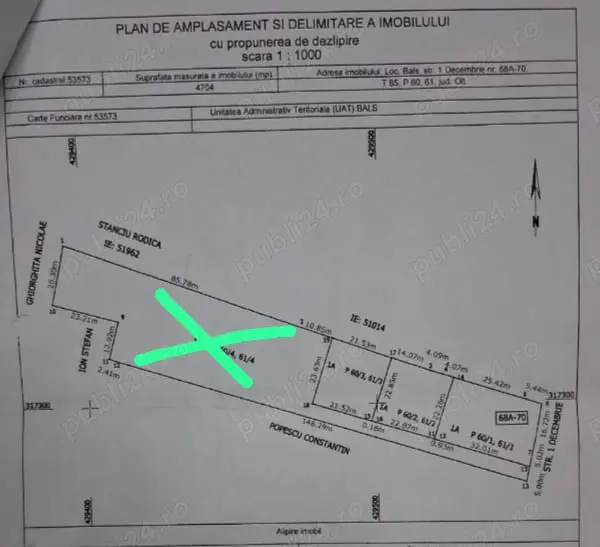 Vand teren intravilan Bals , Olt