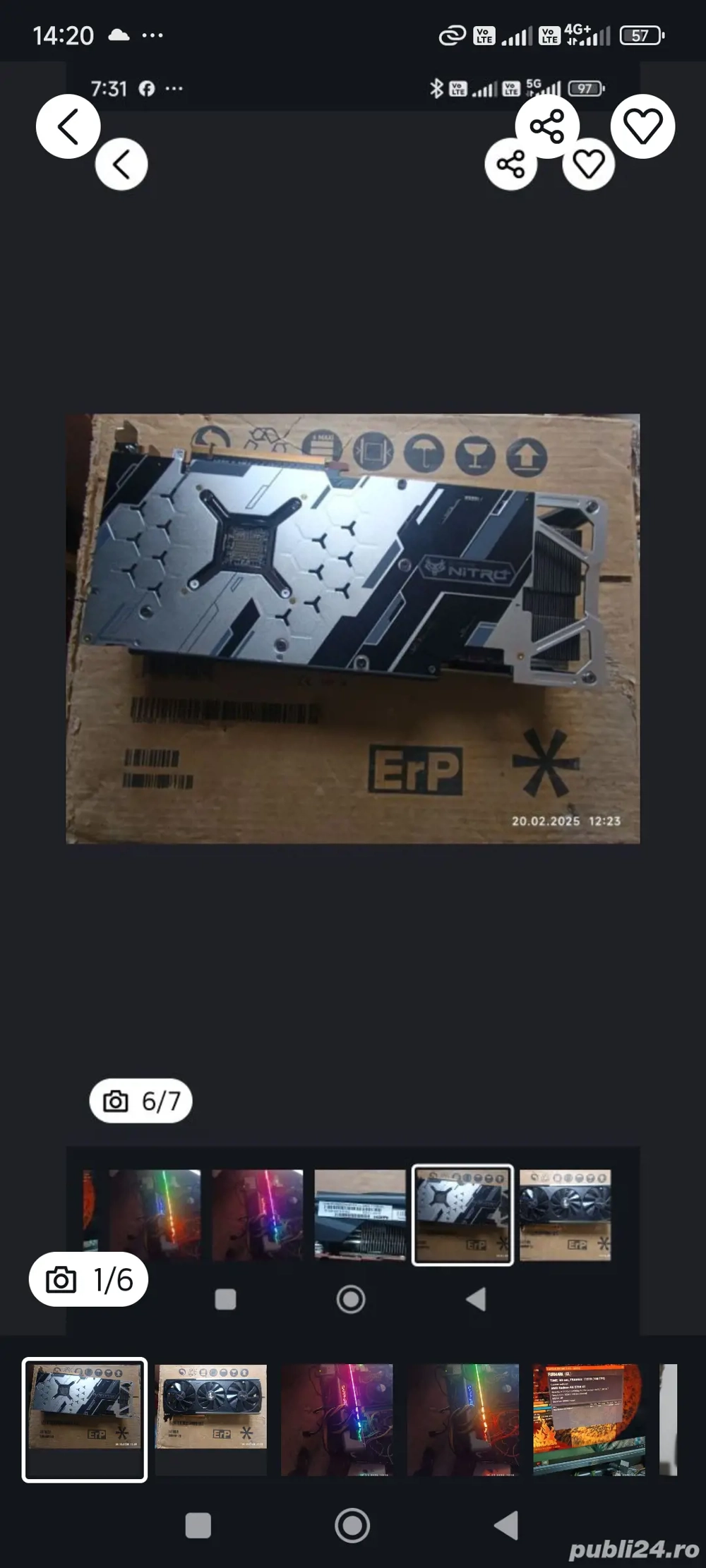 placa video SAPPHIRE rx 5700 xt