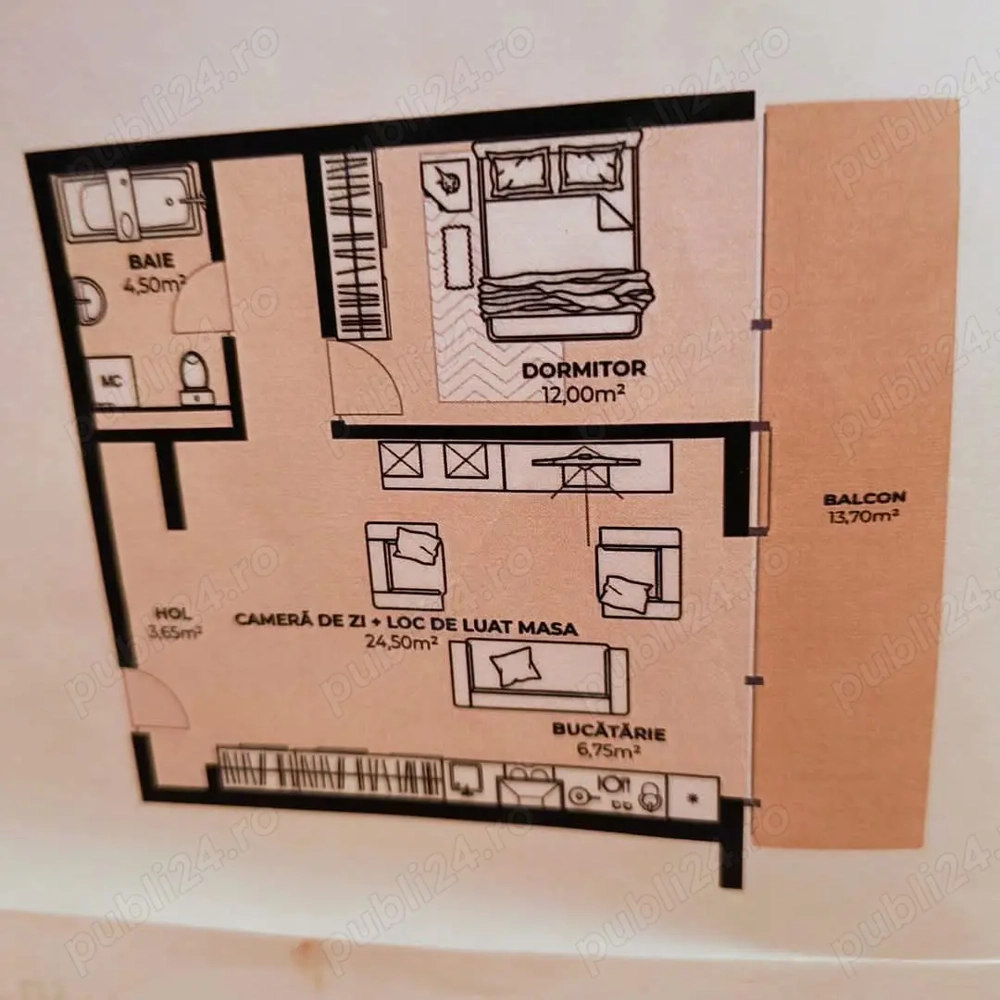 Vând apartament nou