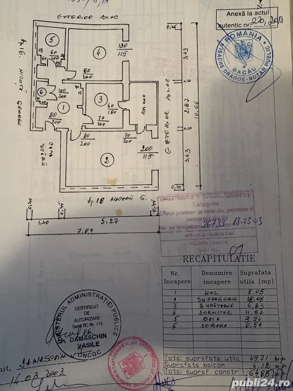 Proprietar, apartament decomandat, 2 camere 