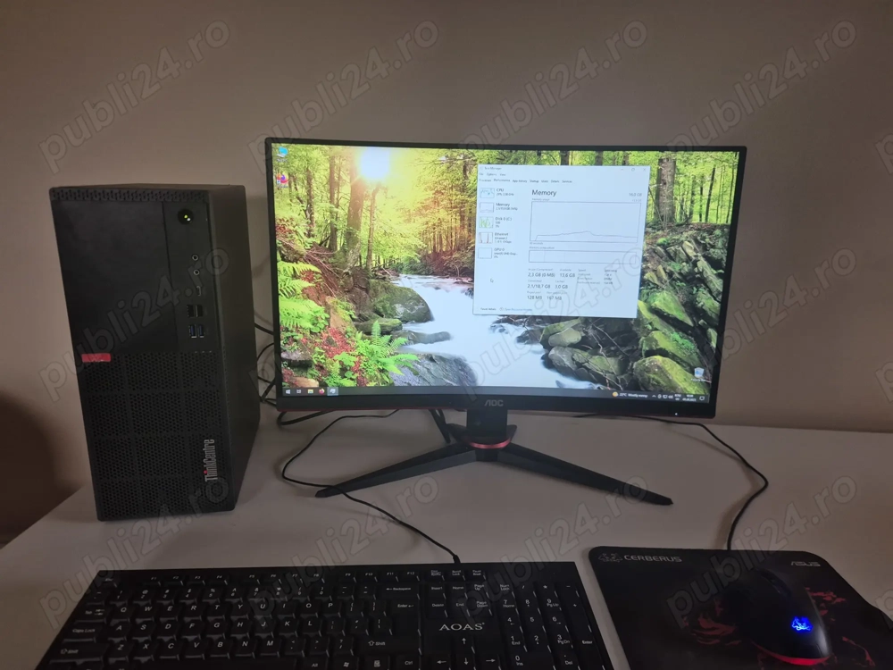 PC Lenovo intel i3 gen8 16 GB RAM DDR4, SSD 256 sau skimb cu PS4