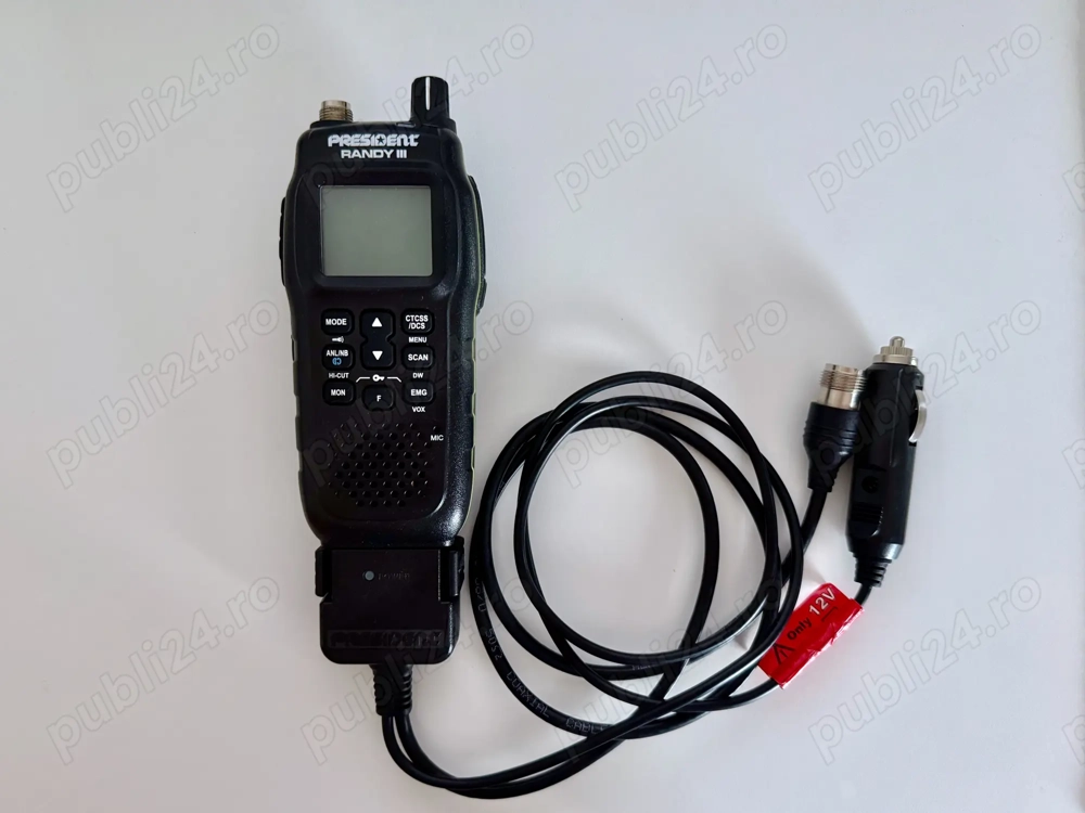 President RANDY III 3 - statie CB auto - ASC auto squelch - portabila acumulator - ecran multicolor