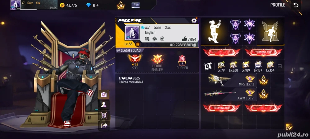 se vinde cont mai multe informații in pv