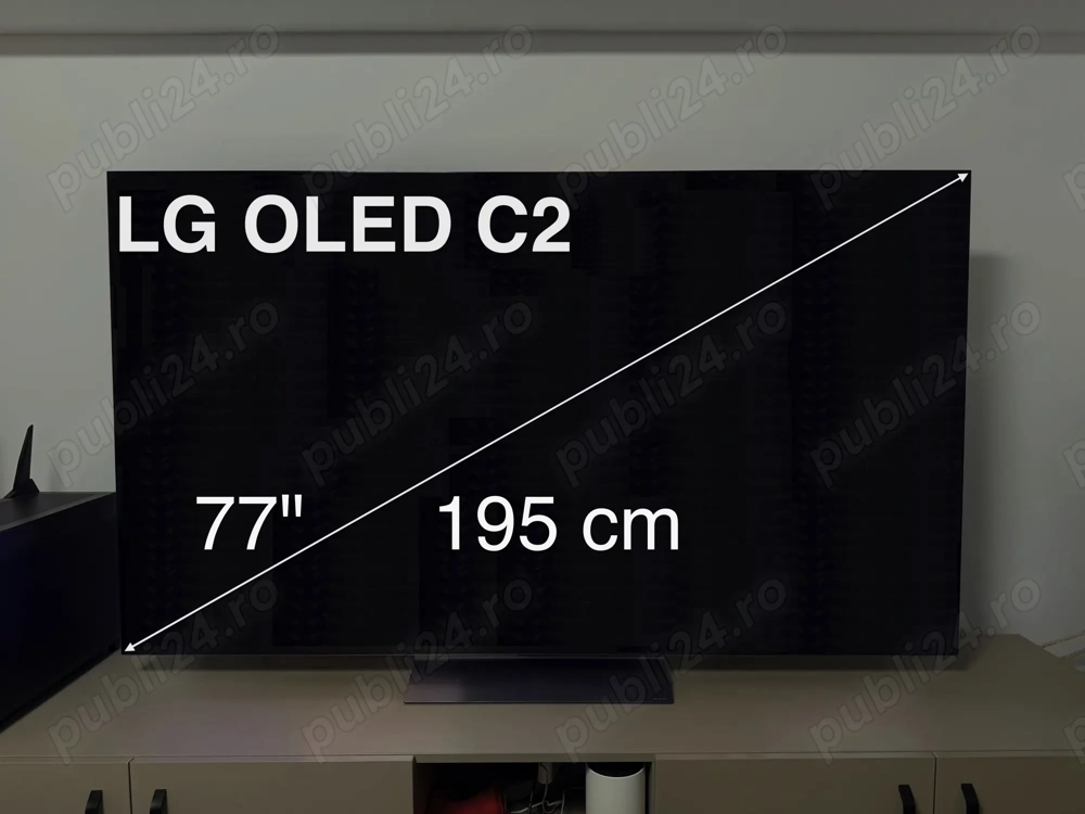LG OLED77C2 - smart TV televizor - 77" - 195 cm - 120Hz gaming G-Sync FreeSync