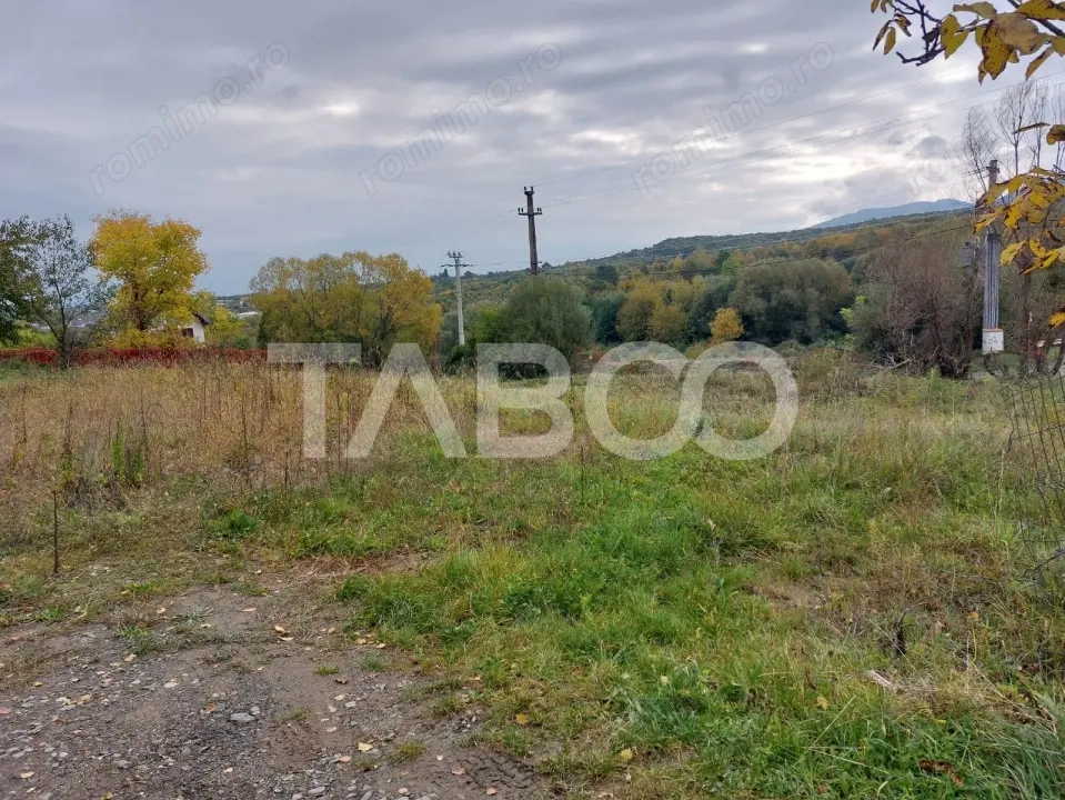 Teren intravilan 507 mp deschidere 17 m cu PUZ aprobat Cisnadioara