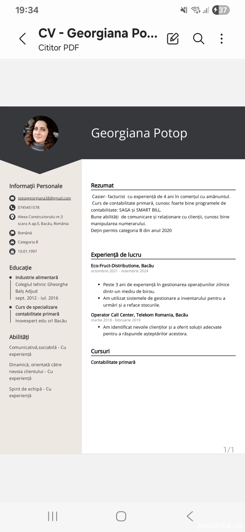 Caut loc de munca !  Caut loc de munca !