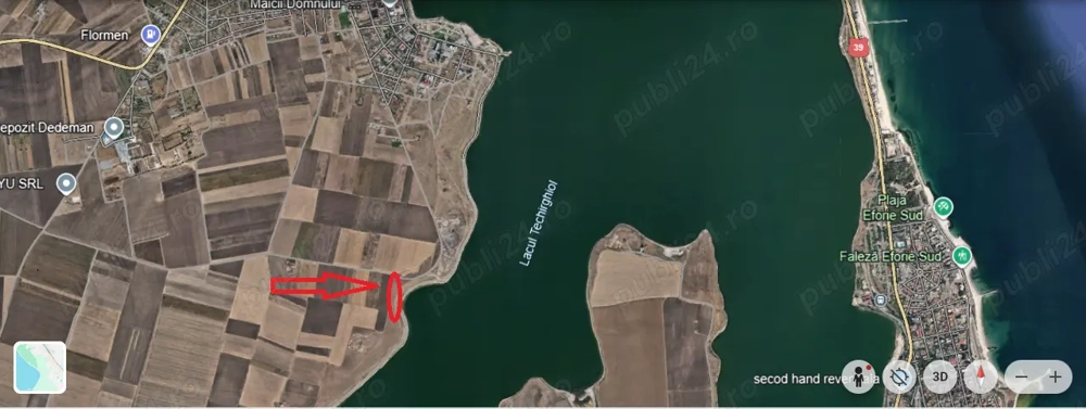 Teren 485 mp , primul lot la lac