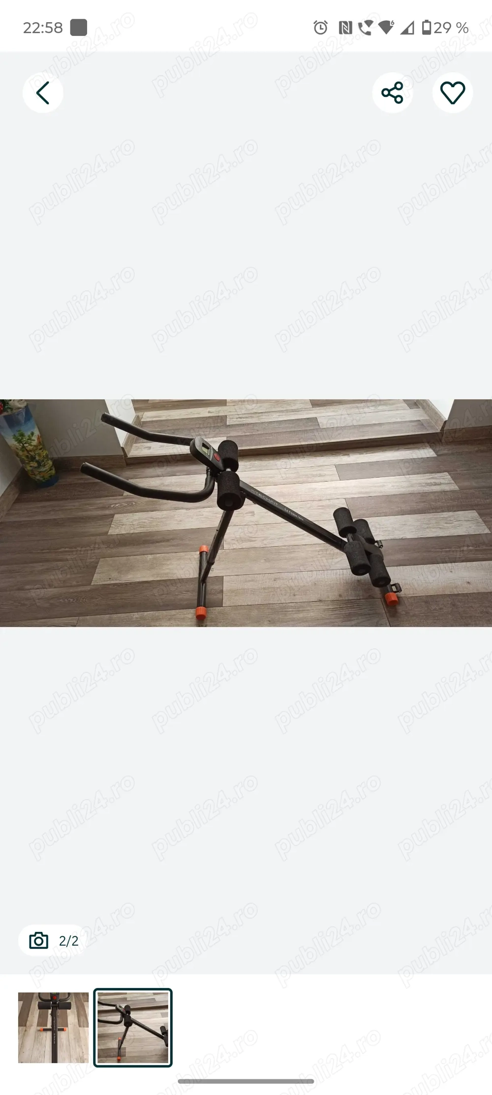 Vând aparat de abdomene 