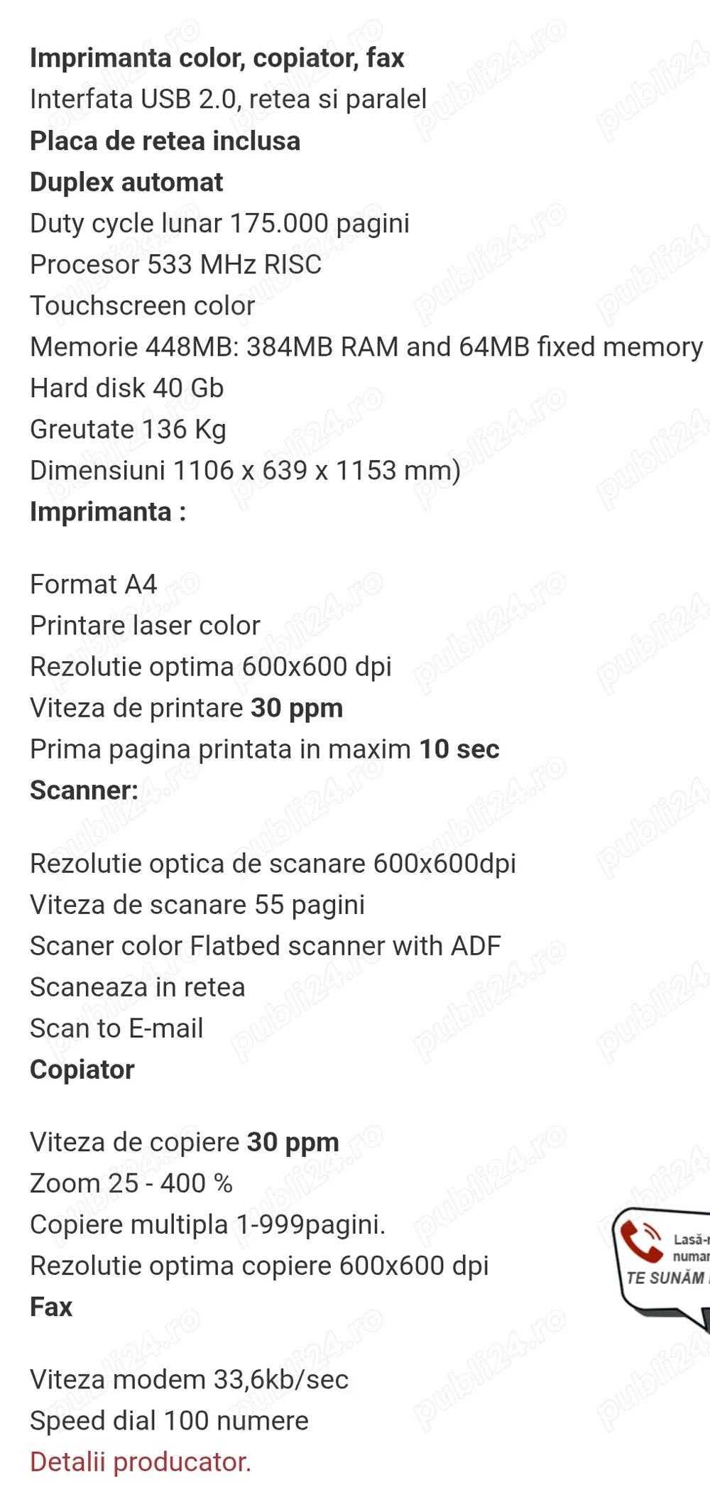 Imprimanta HP color Jet CM4730 MFP