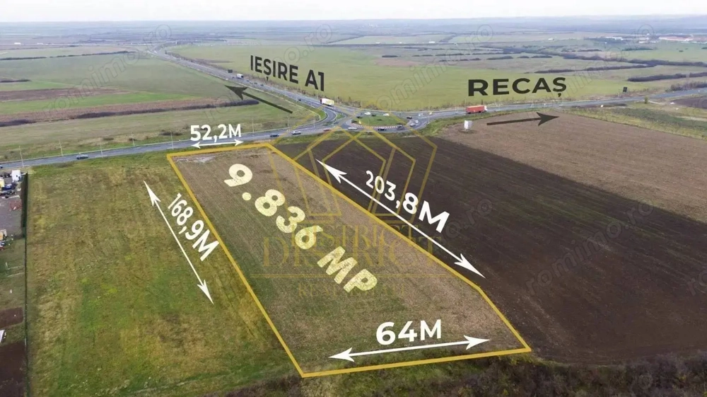 Teren extravilan langa Autostrada | Remetea Mare Teren extravilan langa Autostrada | Remetea Mare