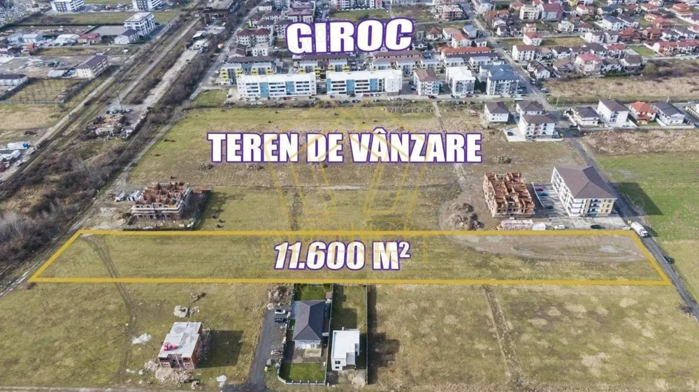 Teren arabil intravilan pentru PUZ 11.600mp | Giroc