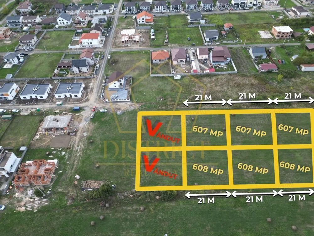 Parcele de teren cu suprafete de 600mp | Kaufland | Mosnita Noua