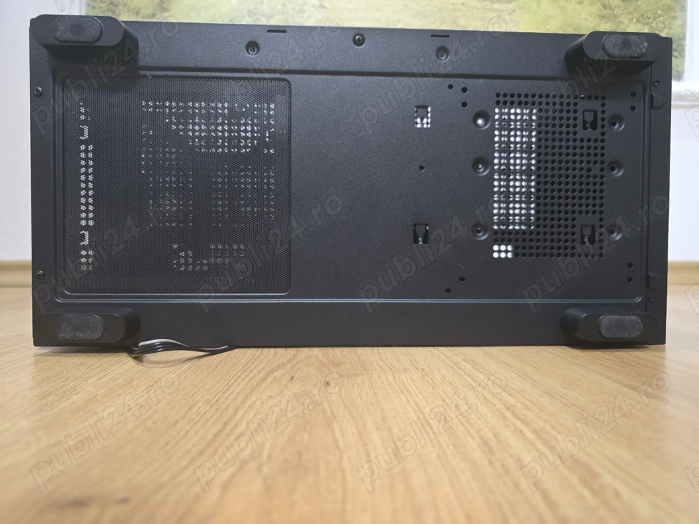 Carcasa 1stPLAYER Gaming MI5-bk, 6 ventilatoare aRGB infinity efect, Micro-ATX, negru