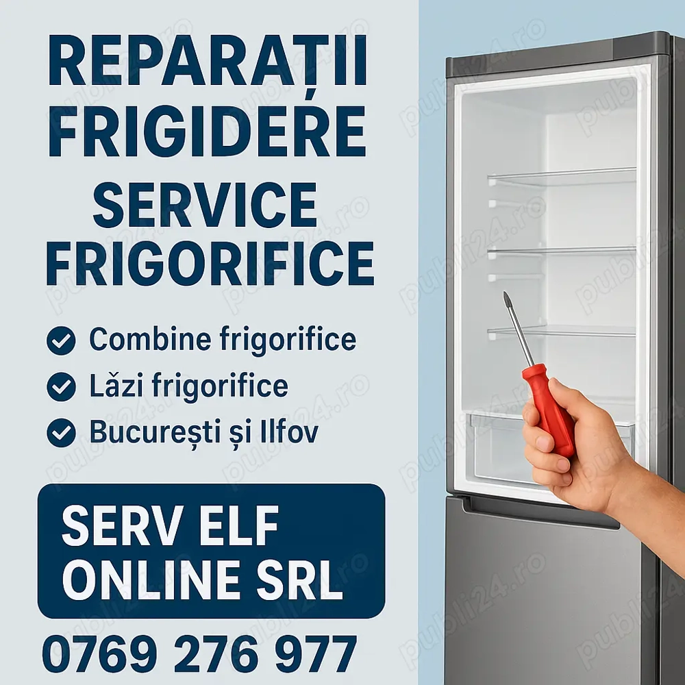 Reparații frigidere București   Venim azi! Garanție + preț corect