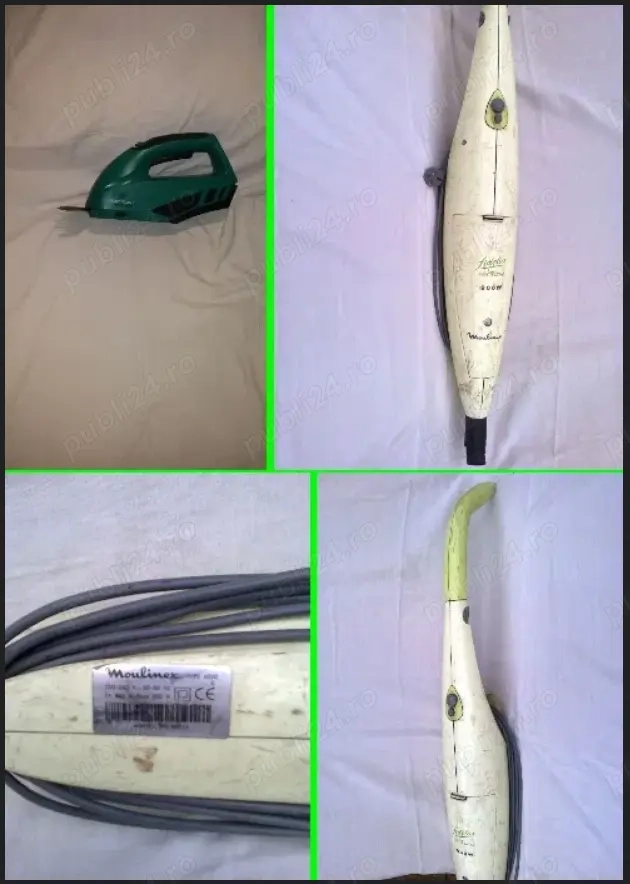 Aspirator vertical 900W si Foarfeca Gradina cu Acumulator