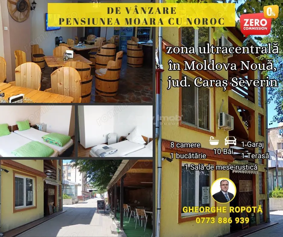 PENSIUNE in zona ultracentrala din Moldova Nou #259;