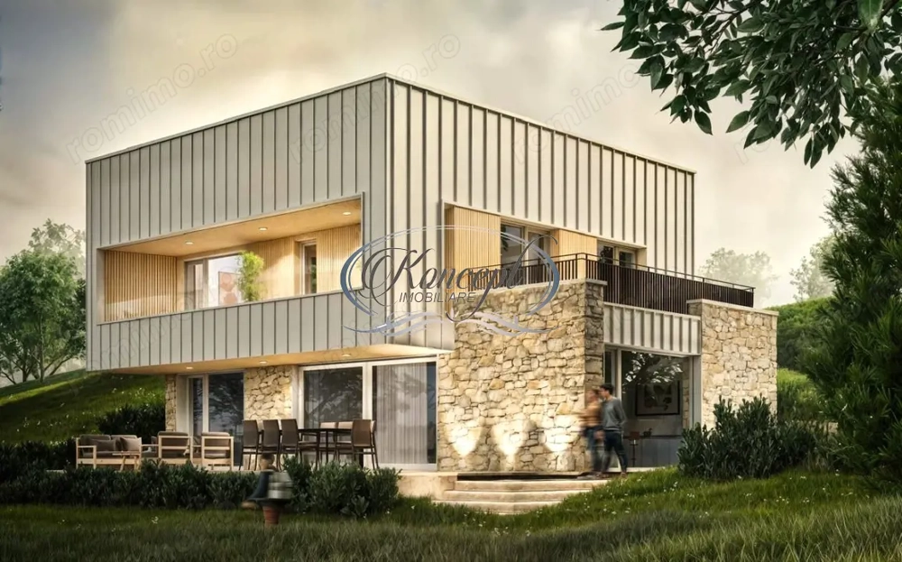 Casa moderna cu panorama spectaculoasa in Popesti Deal