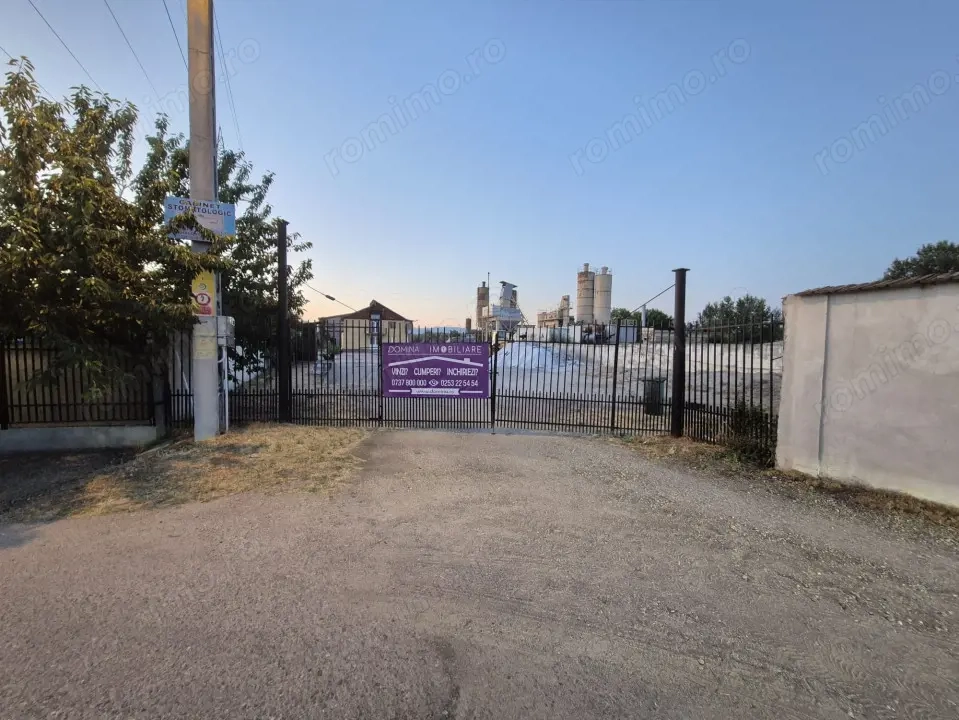 Vânzare teren intravilan 11.455 mp și hale - ieșire Târgu Jiu - acces din DN67