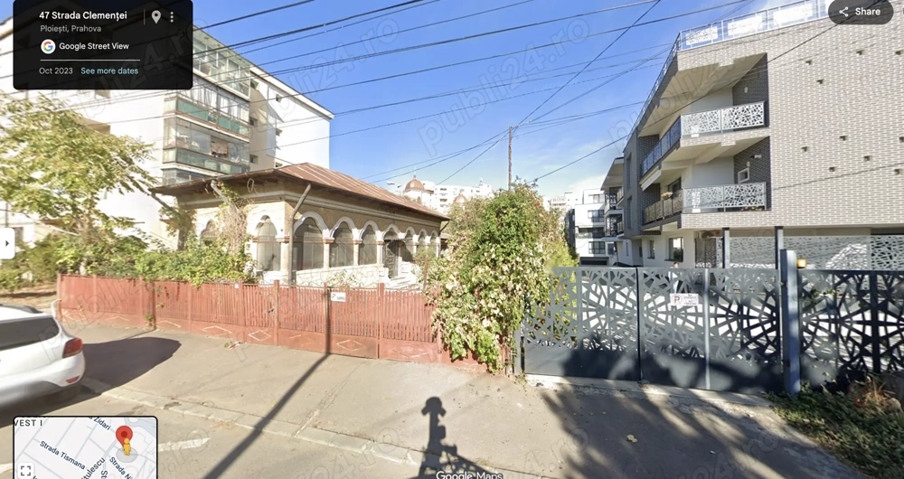 Vând casă renovabilă demolabilă, teren 382mp, Mihai Viteazu-Caraiman-Republicii. Regim construcție p