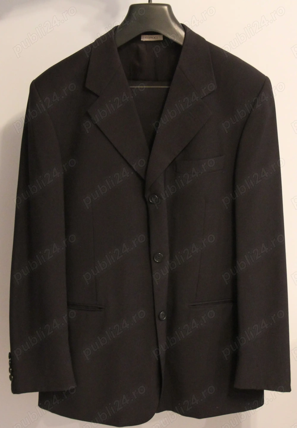 Costum barbatesc CONOCI, masura 48, bleumarin, lana 100%