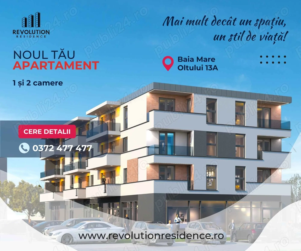 NEW! COMISION 0% - Apartamente 1-2 camere - Oltului 13A, Baia Mare