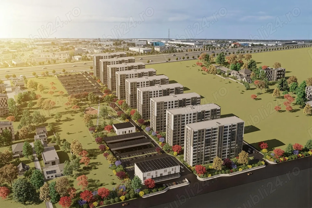 Apartament 2 camere | ferestre panoramice, fatada ventilata, aparat AC inclus