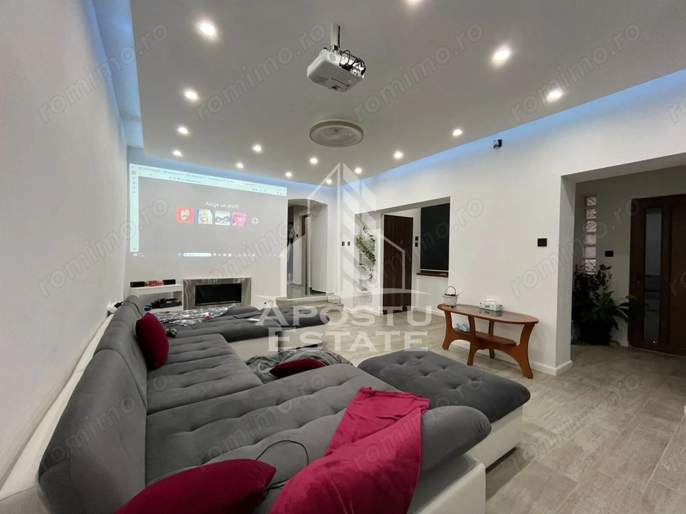 Casa individuala, 6 camere, 3 bai, garaj,acces auto, teren de 411