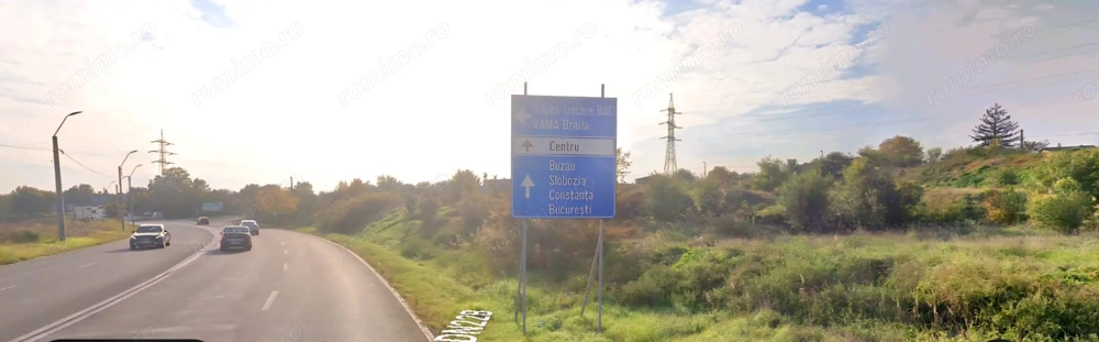 Teren intravilan 14.168 mp – pozitie excelenta la intrarea in Braila