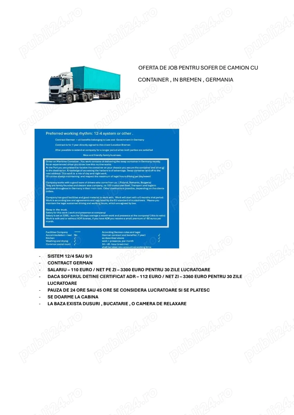 Soferi profesionisti de camion