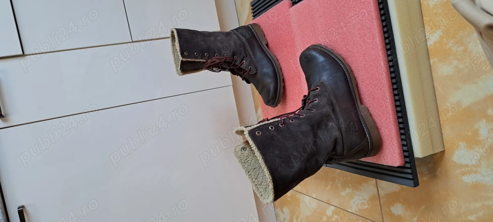 Bocanci din piele naturala Timberland 39