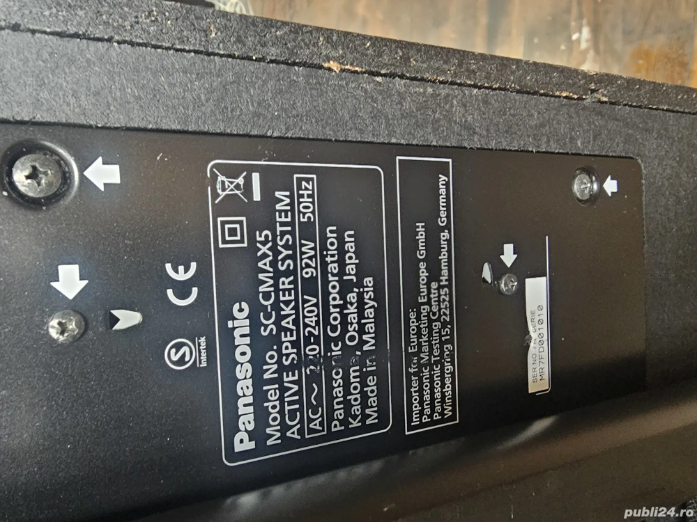 Boxa activa Panasonic sc-cmax5