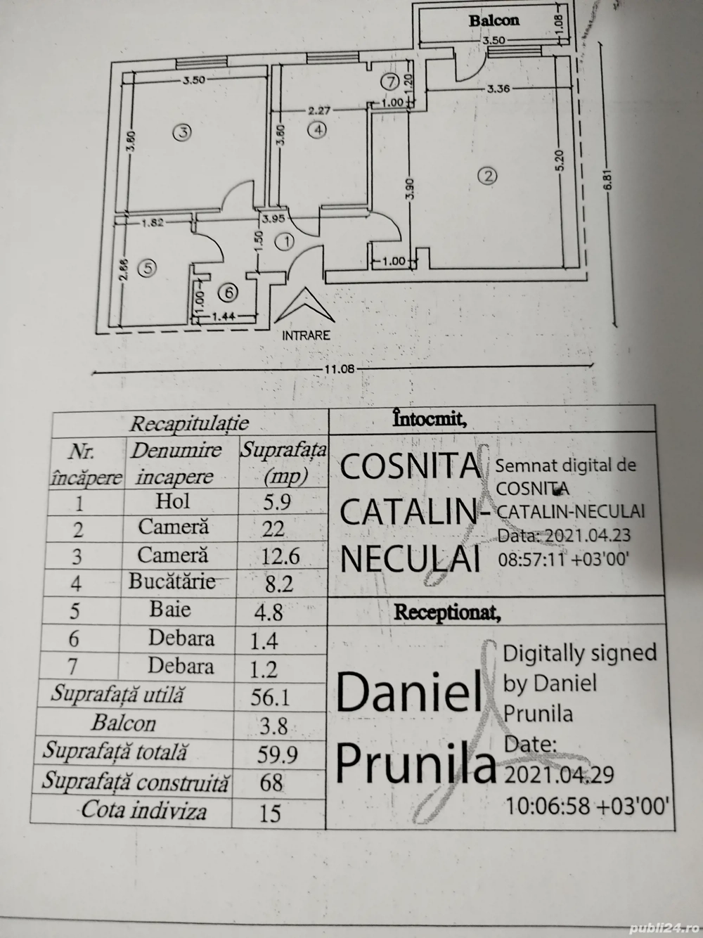 Apartament de vânzare Apartament de vânzare