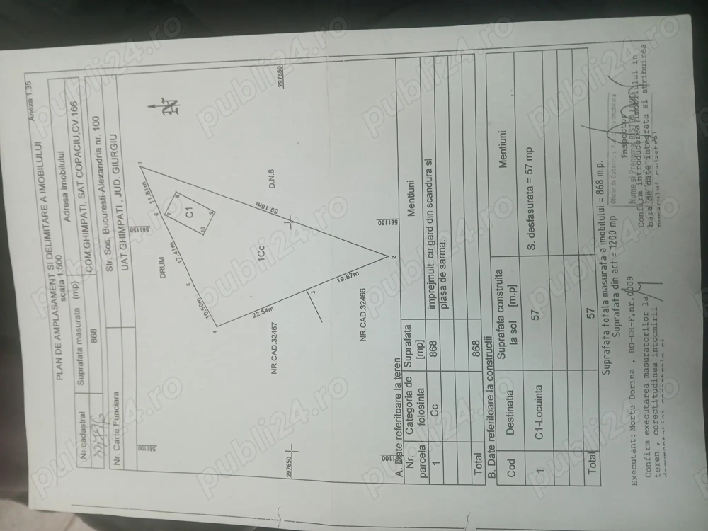 Casa de vânzare copaciu Giurgiu 