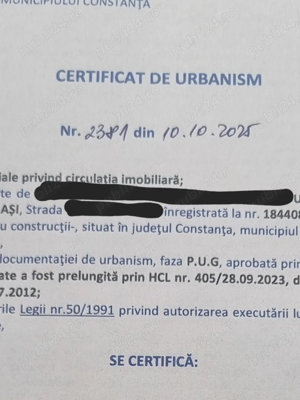 Teren ultracentral Bd. Mamaia