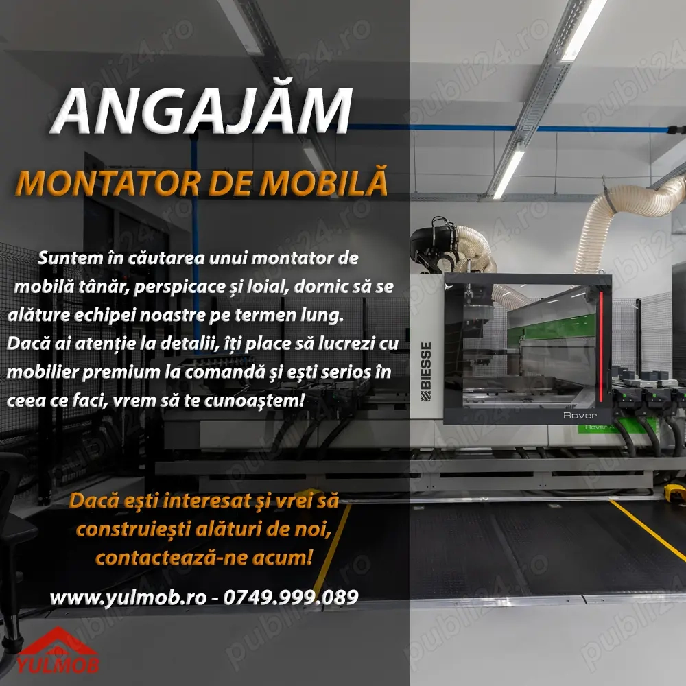 Yulmob - Angajăm Șofer Montator Mobilă Bacău
