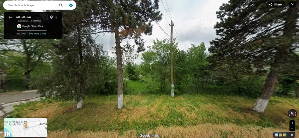 teren 1200 mp cu casa 80 mp Rasmiresti TR