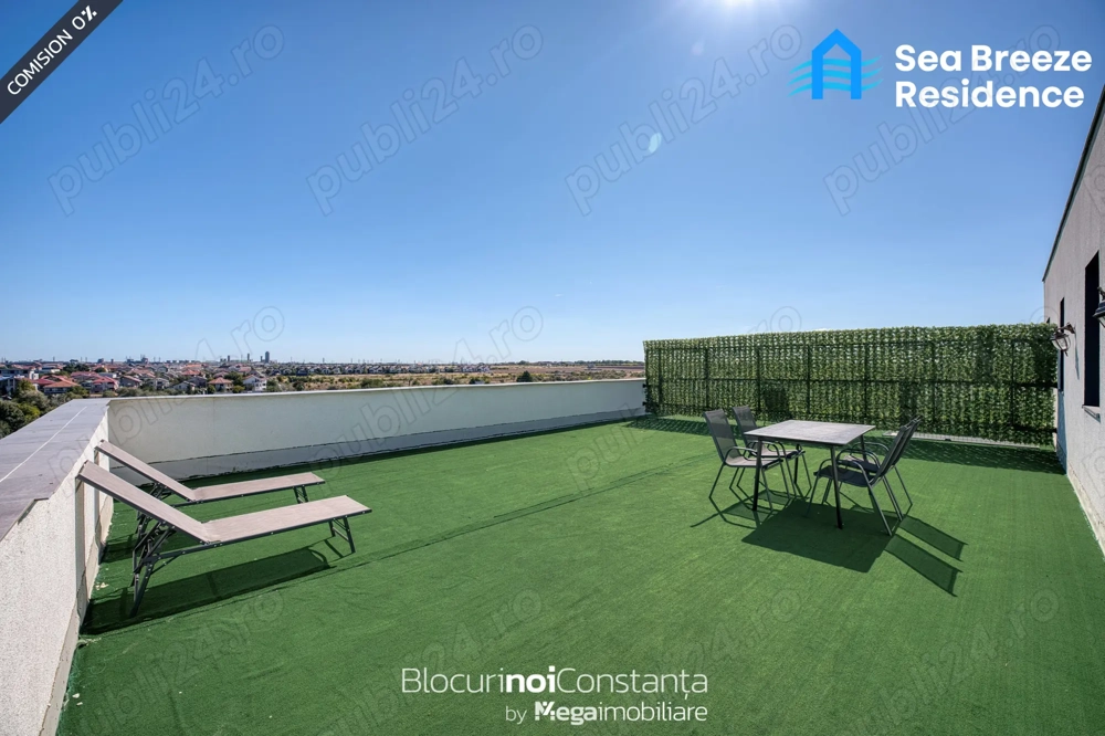 #Preț final: Penthouse mobilat, terasă 72mp - Sea Breeze, Mamaia Nord