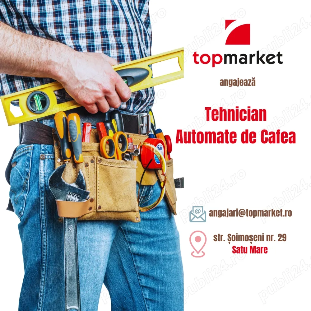Angajăm Operator pentru Aparate de Cafea de tip Vending în Baia Mare 