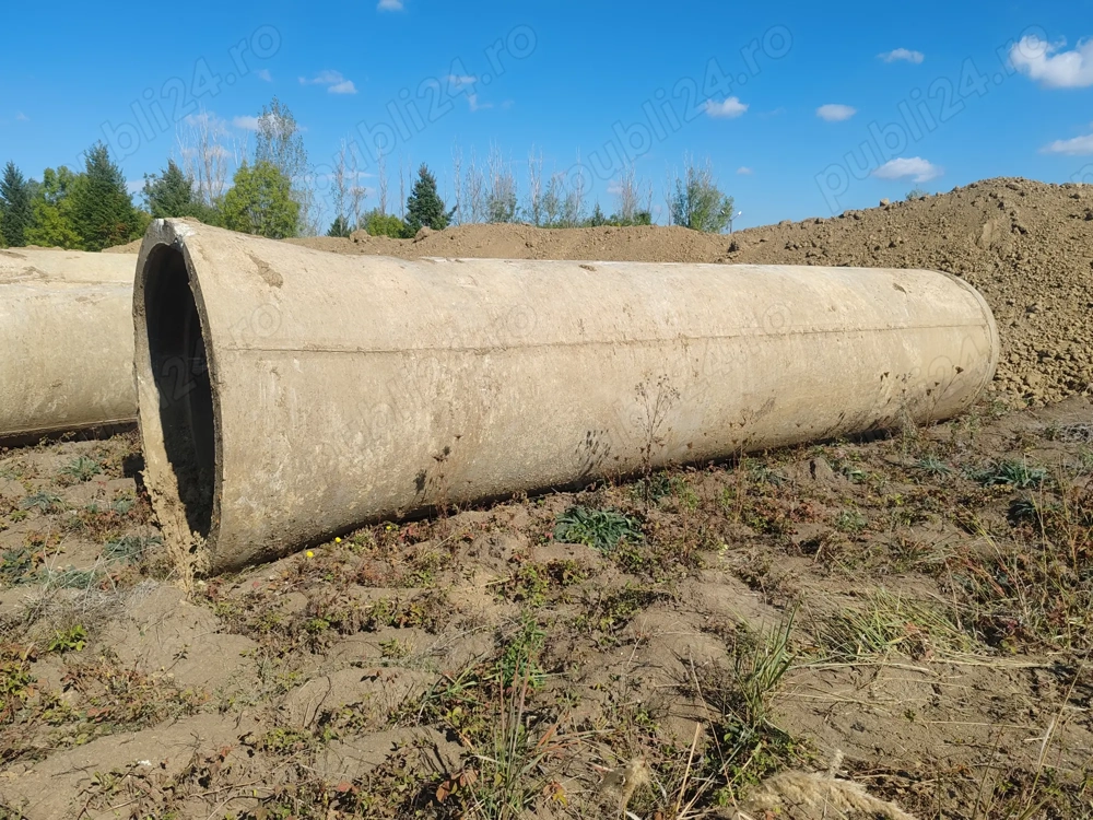Tuburi de beton 1000 mm si 1200 diametru 6 metri lungime 