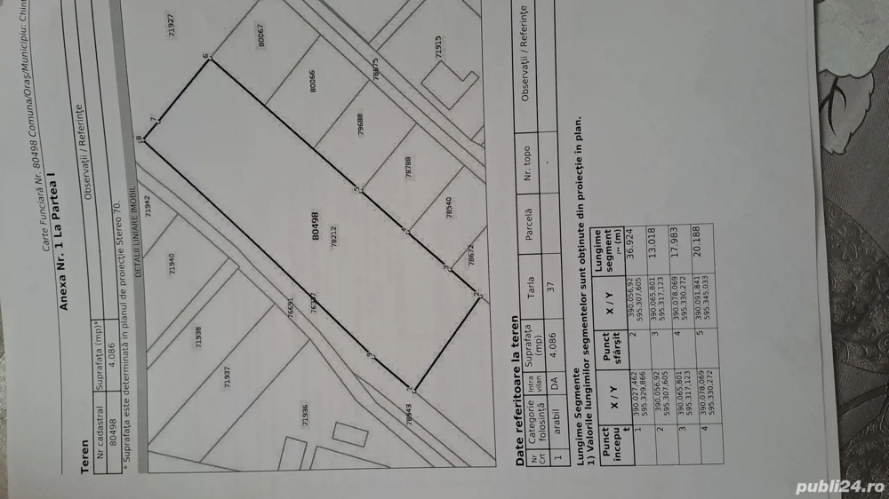 VÂND Teren intravilan pt.construcții 