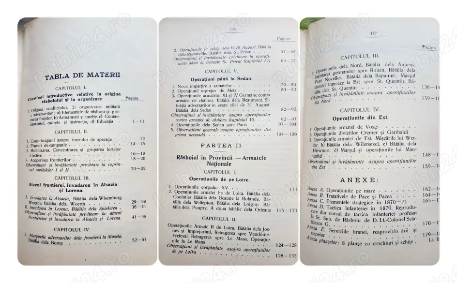 G599-Raritate-Carte militara-Razboiul Franco-German 1870-1871-Bucuresti 1913 Maiorul I. MANOLESCU.