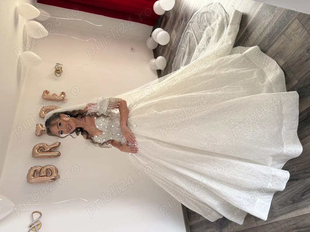 Rochie de mireasă tip prințesă 
