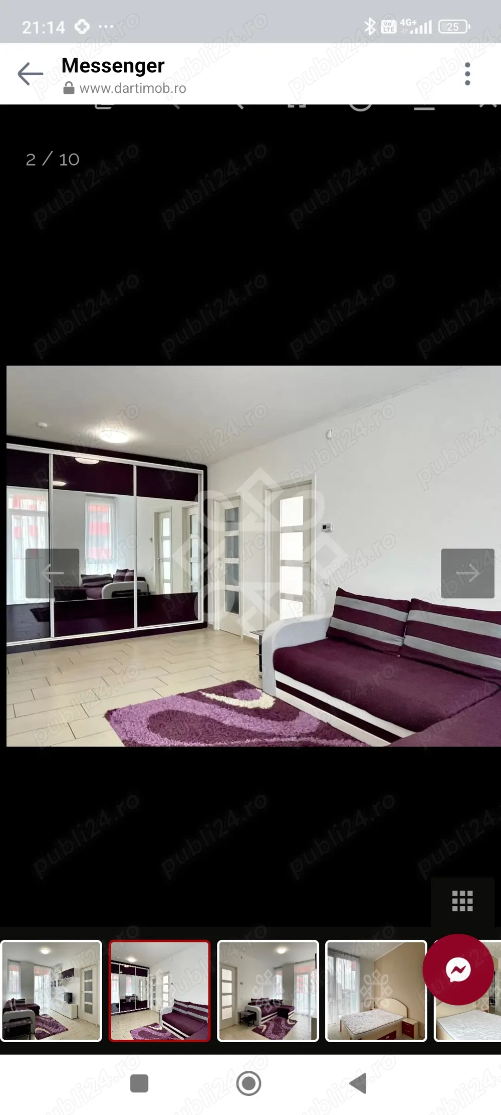 Închiriez apartament cu 2 camere Ared Kaufland 