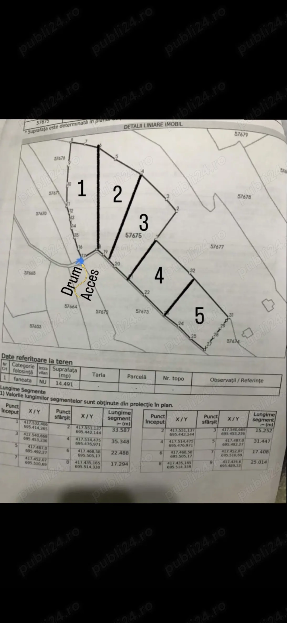 Vand teren Breb sau schimb cu apartament garsoniera Baia Mare