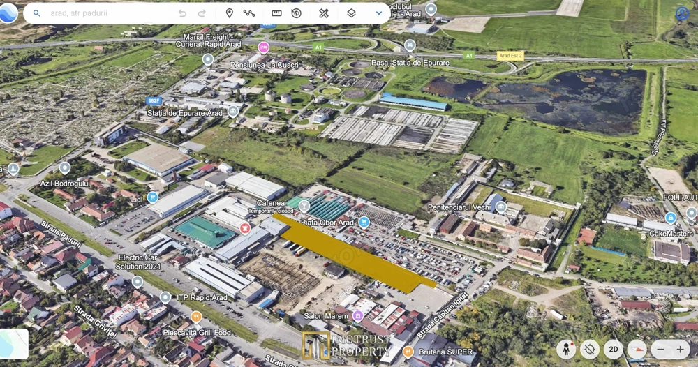 Teren intravilan de vanzare 6.839 mp – Arad, zona Parneava